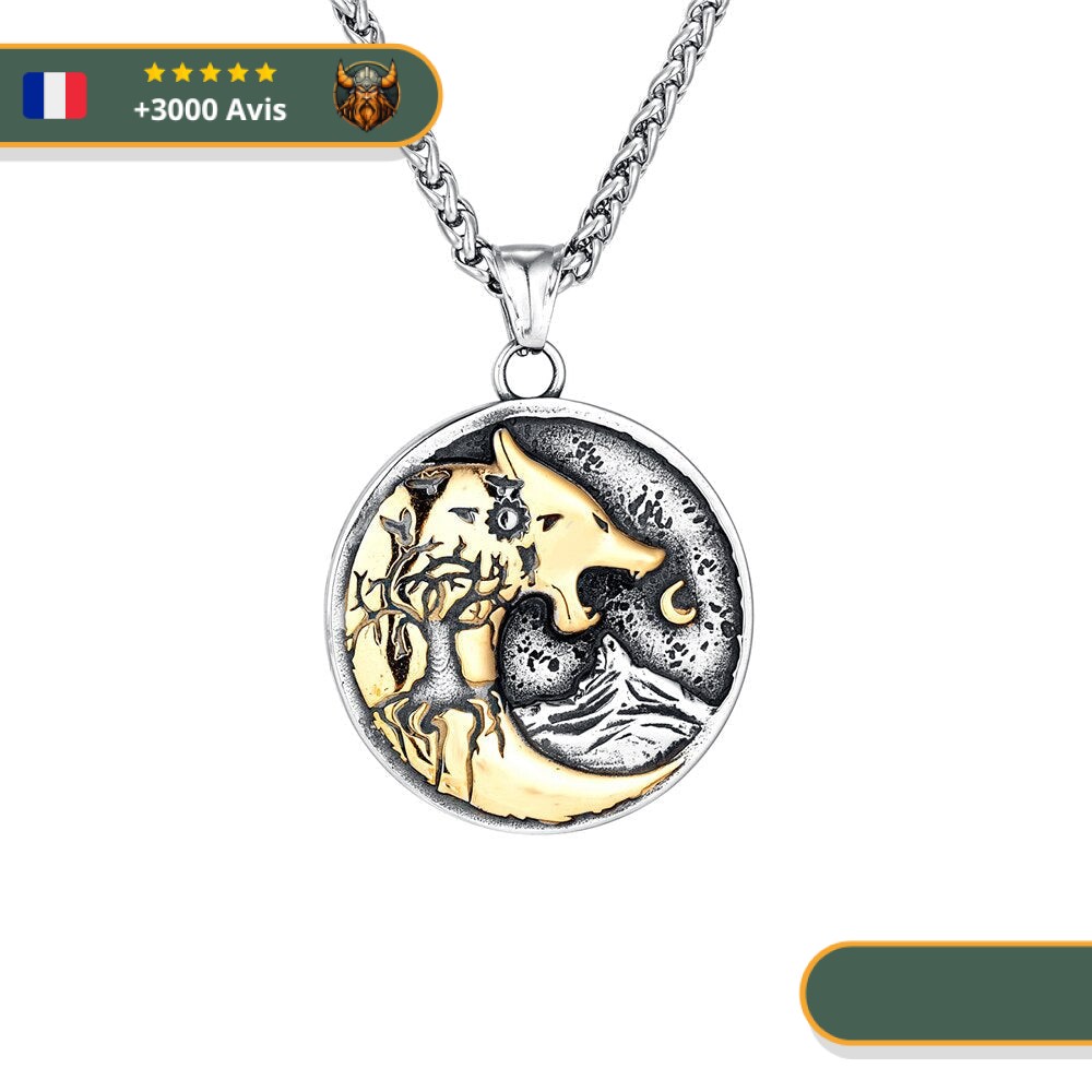 Collier tête de loup ⚔️