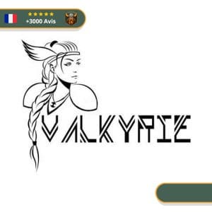 Stickers Guerrière Valkyrie | Noir et Blanc Viking-Legends.com