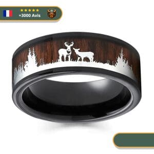 Bague Viking Cerf d'yggdrasil Viking Shop