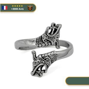 Bague Viking Tête de Drakkar Viking Shop