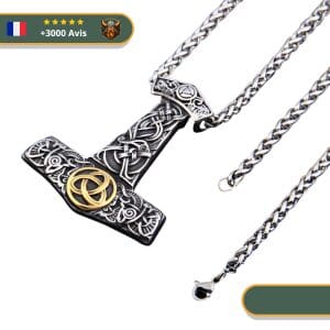 Collier Viking Mjolnir & Triquetra Viking Shop